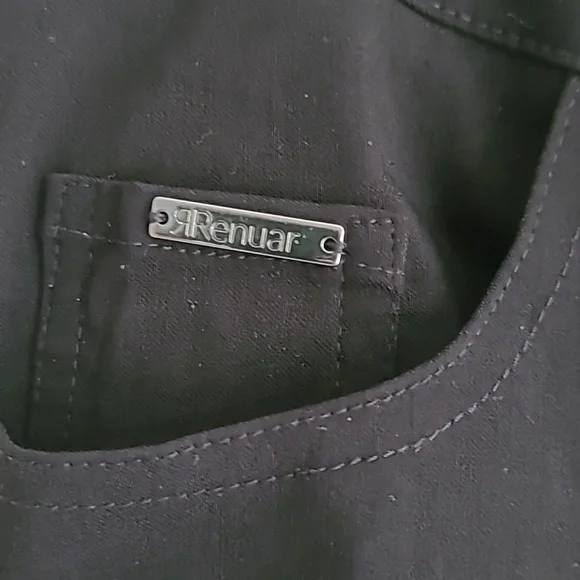 Renuar black casual pants. Size 12 P - Picture 3 of 11